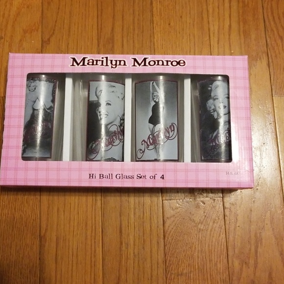 Marilyn Monroe Other - Hi Ball Glasses set of 4